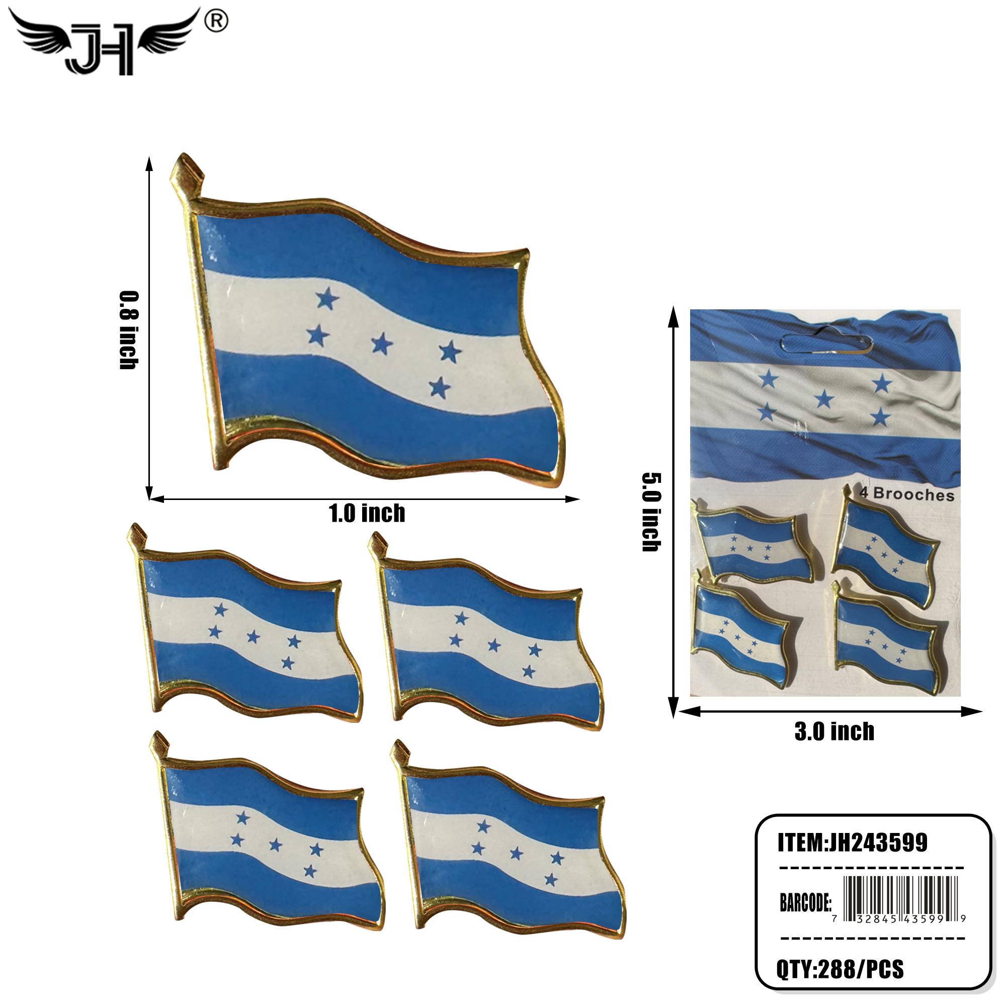 FLAG PIN - HONDURAS (4CT) 24DZ/CS image