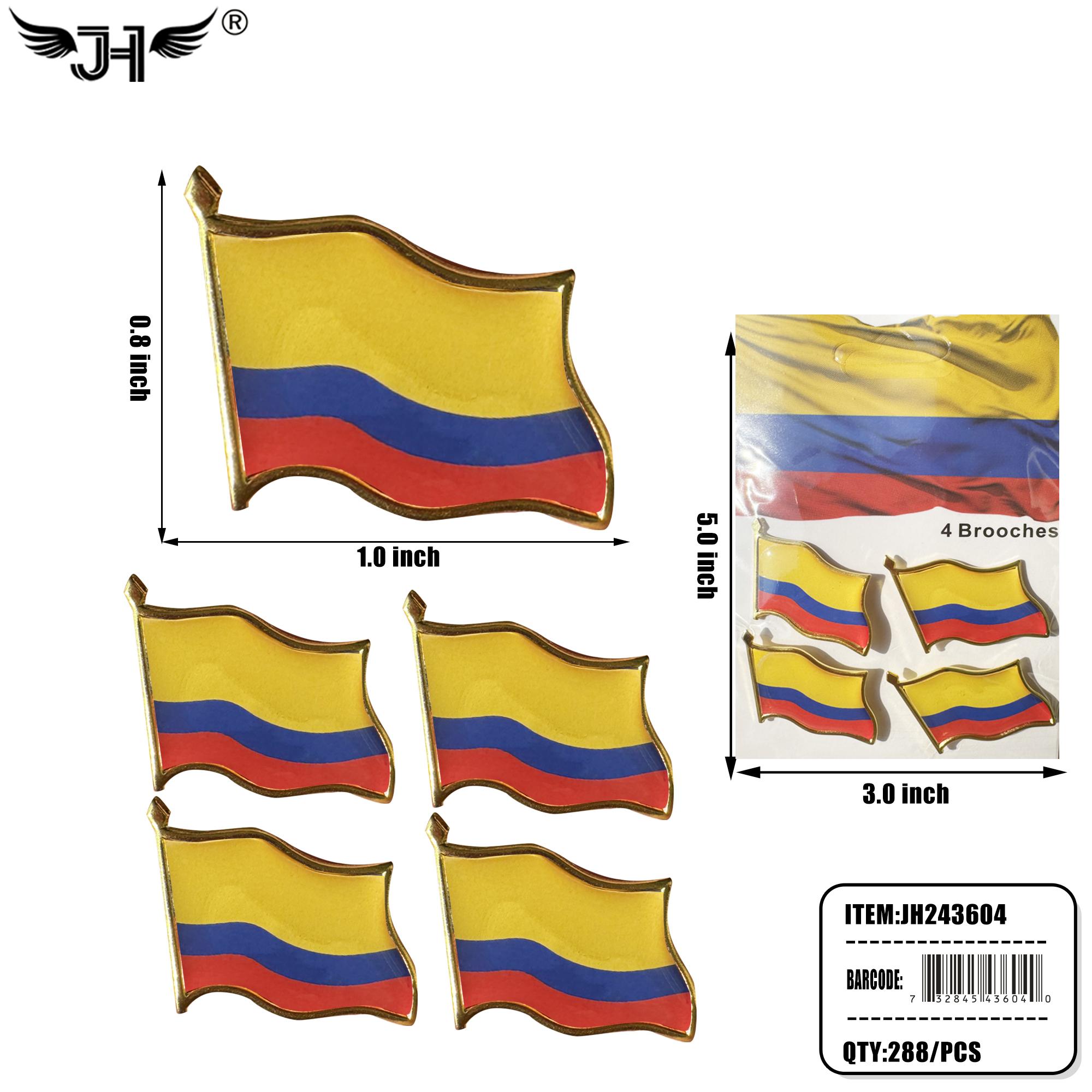 FLAG PIN - COLOMBIA (4CT) 24DZ/CS image