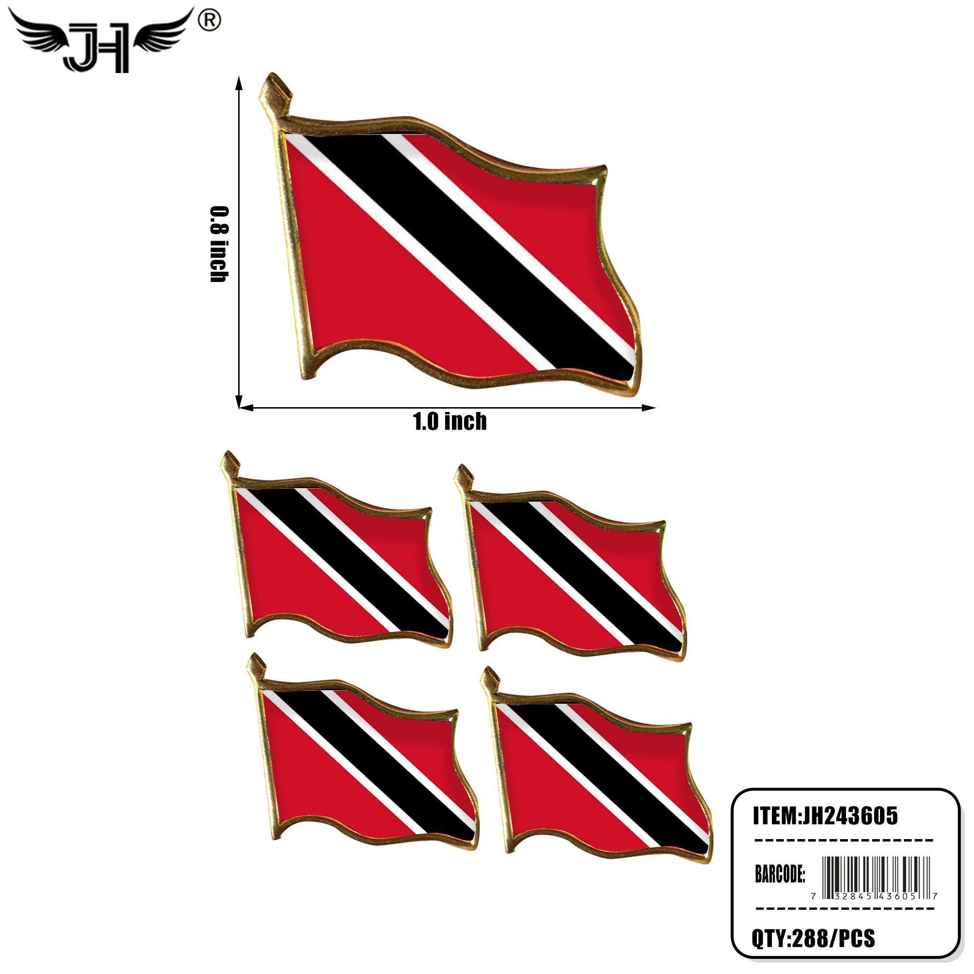 FLAG PIN - TRINIDAD & TOBAGO (4CT) 24DZ/CS image