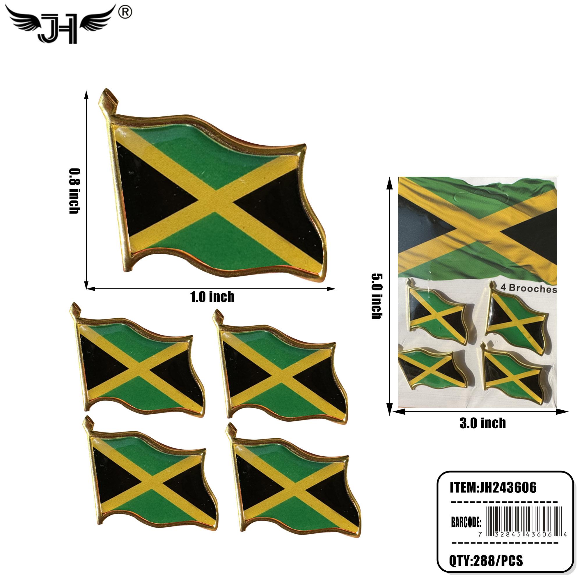 FLAG PIN - JAMAICA (4CT) 24DZ/CS image