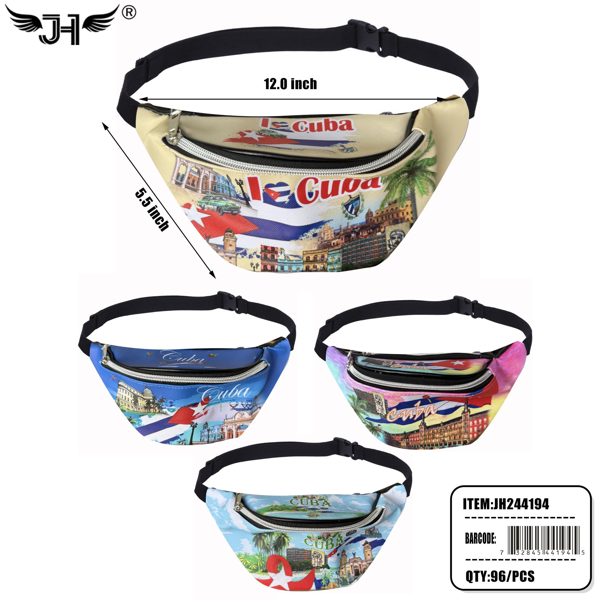 FLAG WAIST BAG - CUBA 6"X3"X13" 8DZ/CS image