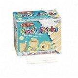 Wood Craft Sticks, 4 1/2"x3/8", Regular, 1000/BX, Natural (LEO66510) image