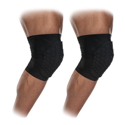 McDavid Moisture Wicking HEX Technology Knee Sleeves for Women/Men, Elbows & Shins Protection, Hex Pads (2) image