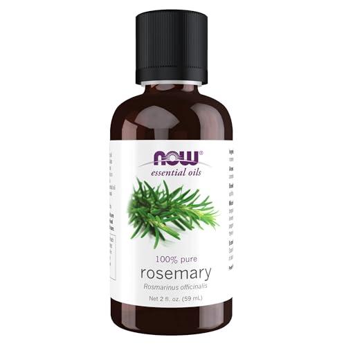 NOW Essential Oils, Rosemary Oil, Purifying Aromatherapy Scent, Steam Distilled, 100% Pure, Vegan, Child Resistant Cap, 2-Ounce image
