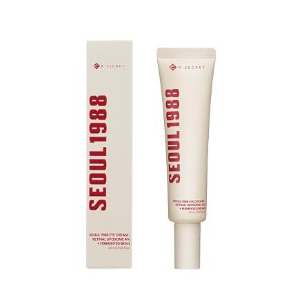 KSECRET SEOUL 1988 Eye Cream : Retinal Liposome 4% + Fermented Bean, wrinkle care, anti-aging, skin elasticity, pigmentation, retinol, 30ml/1.01 fl.oz. image