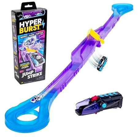 Hyper Burst Jump Strike Playset | Race and Battle! | Customizable Race Track & Micro Scale Cars | Over 600+ MPH Scale Speed! image