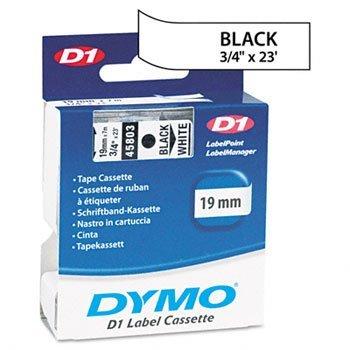 DYMO D1 Polyester High-Performance Label Cartridge TAPE,DYMO,BK ON WE,.75" 5792-04 (Pack of5) image