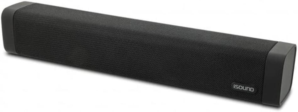 I.Sound ISound-6961 15-in. High-Performance Bluetooth Sound Bar and Speakerphone with FM Radio, Black image