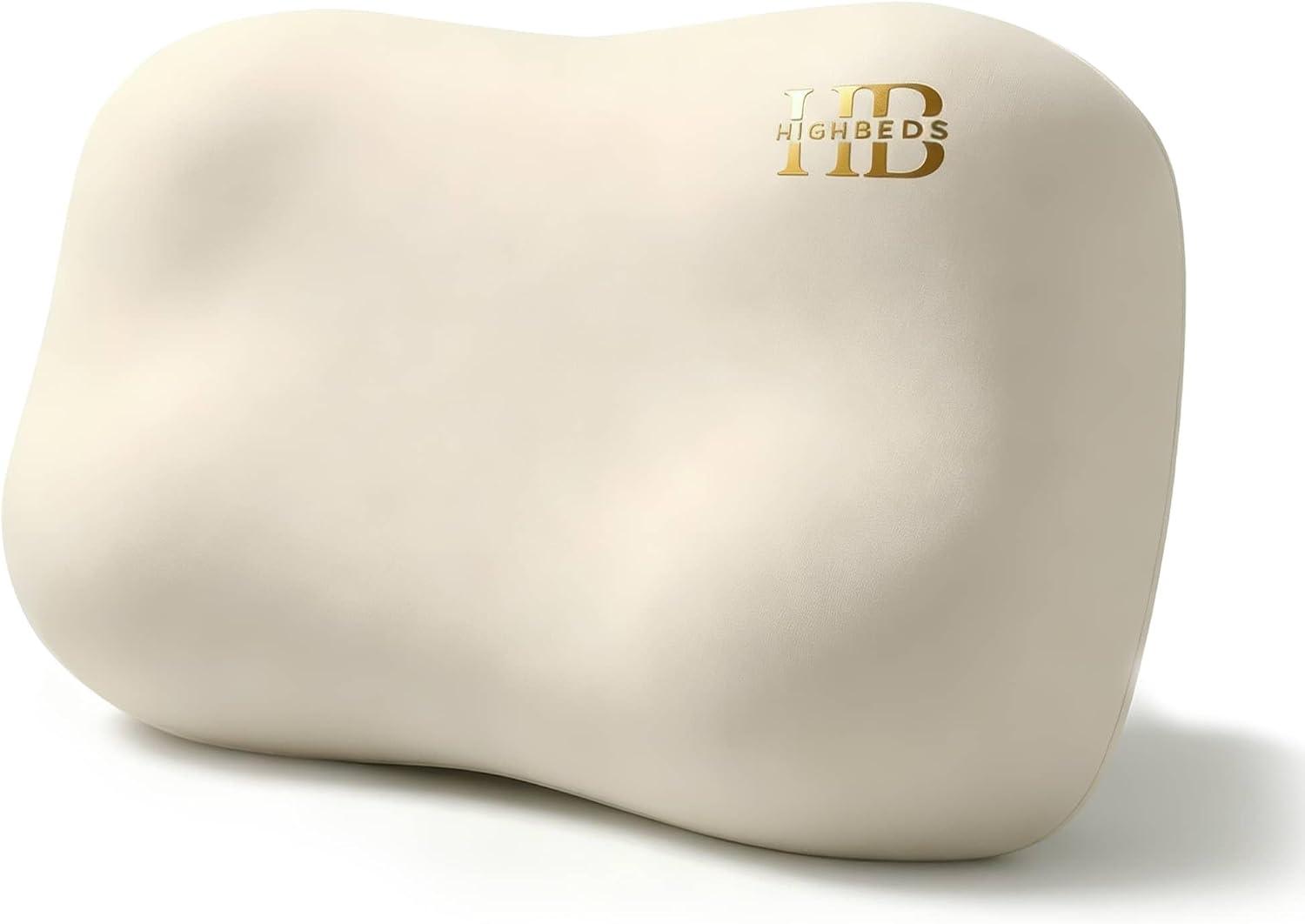 Cervical Neck Pillow - Side Sleeper Pillow for Neck Pain Relief, Soft Ergonomic Memory Foam Pillows Ice Silk Zipperless Pillowcase, Eco-Friendly and Durable Material image