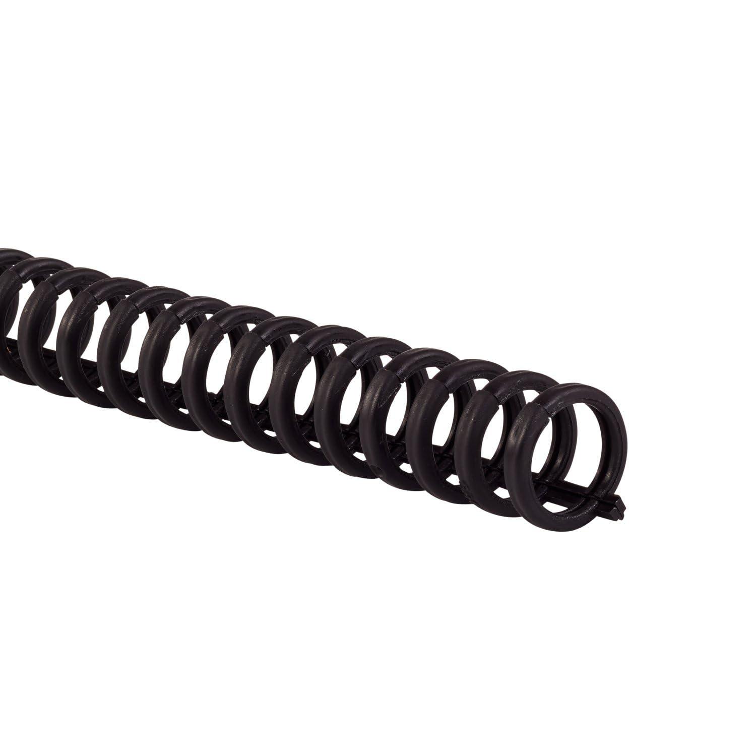 GBC Binding Spines / Spirals / Coils, 1/2" Diameter, 85 Sheet Capacity, ProClick, Black, 25 Pack (2515660) image