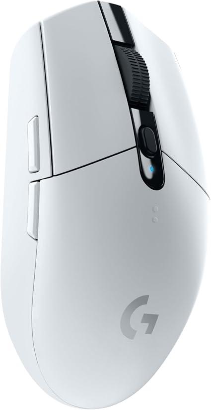 Logitech G305 LIGHTSPEED Wireless Gaming Mouse, Hero 12K Sensor, 12,000 DPI, Lightweight, 6 Programmable Buttons, 250h Battery Life, On-Board Memory, PC/Mac - White