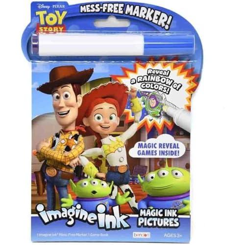 Imagine Ink Bendon Toy Story Mess-Free Marker Coloring & Activity Book – Official Disney Pixar