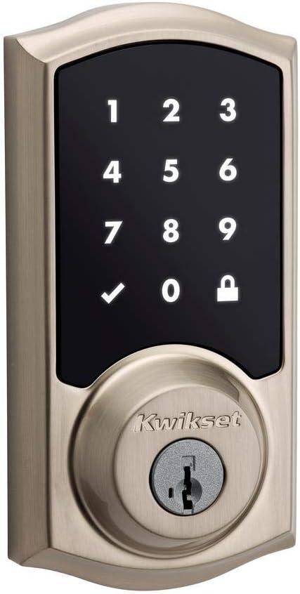 Kwikset 99160-020 SmartCode 916 Z-Wave Plus Touchscreen Deadbolt Satin Nickel