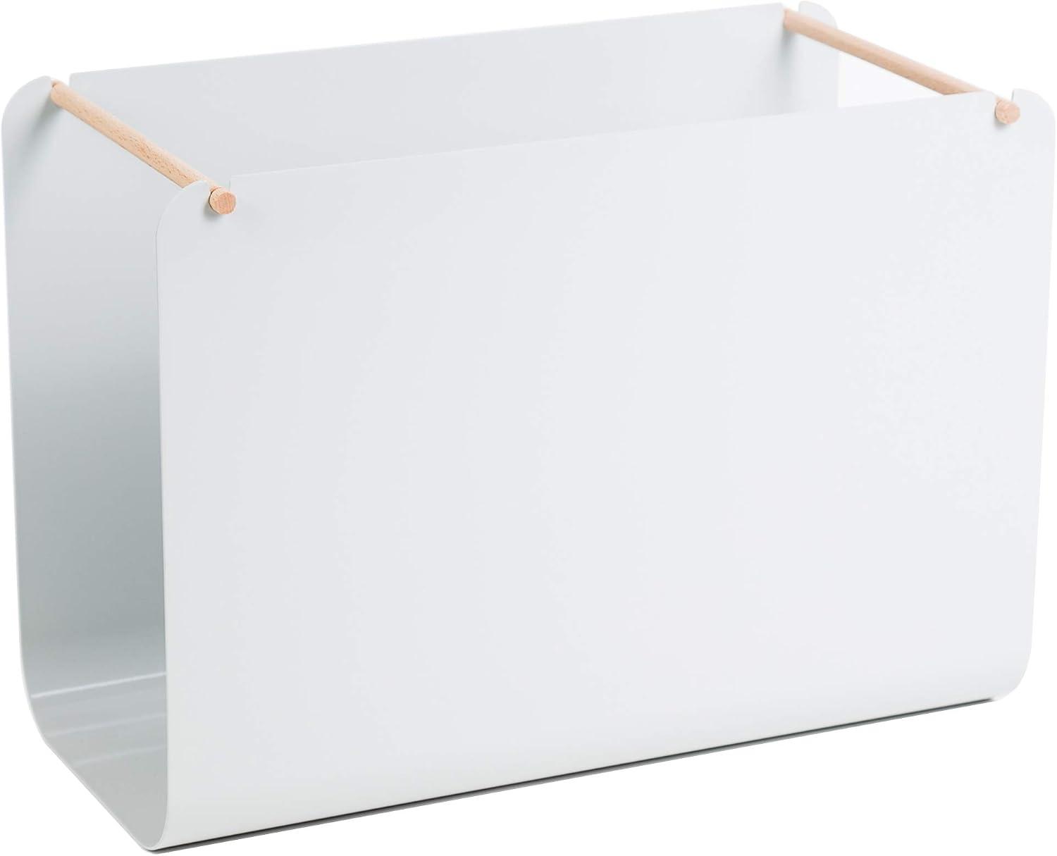 U Brands Metal Hanging File Organizer, Letter Size, Desktop Accessory, Arc Collection, Grey image