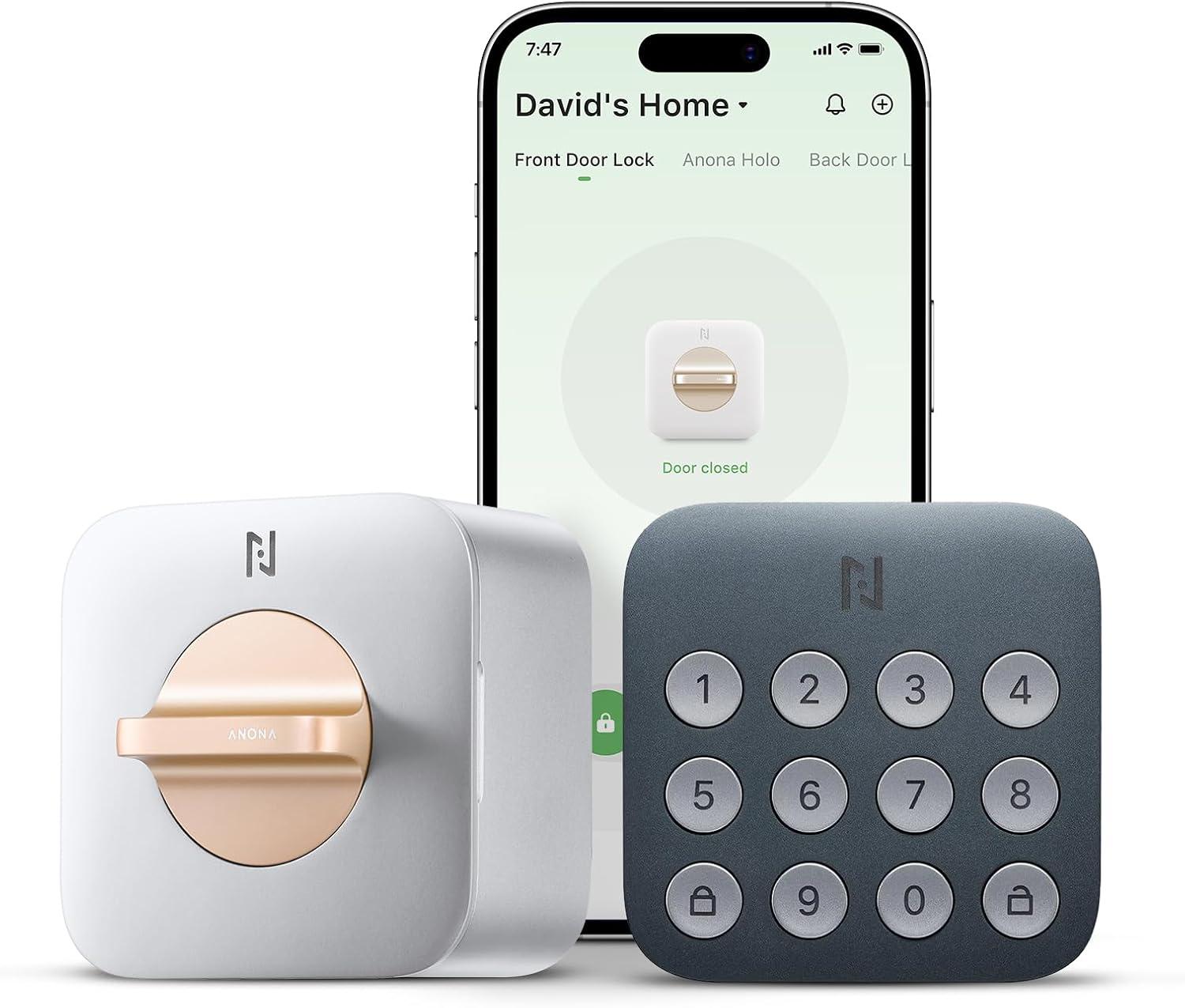 Holo Wi-Fi Smart Lock with Keypad, Keyless Entry Deadbolt Door Lock with App Remote Control, AutoLock & Anomaly Detection, Non-Destructive Installation, Supports Alexa, Apple Home image