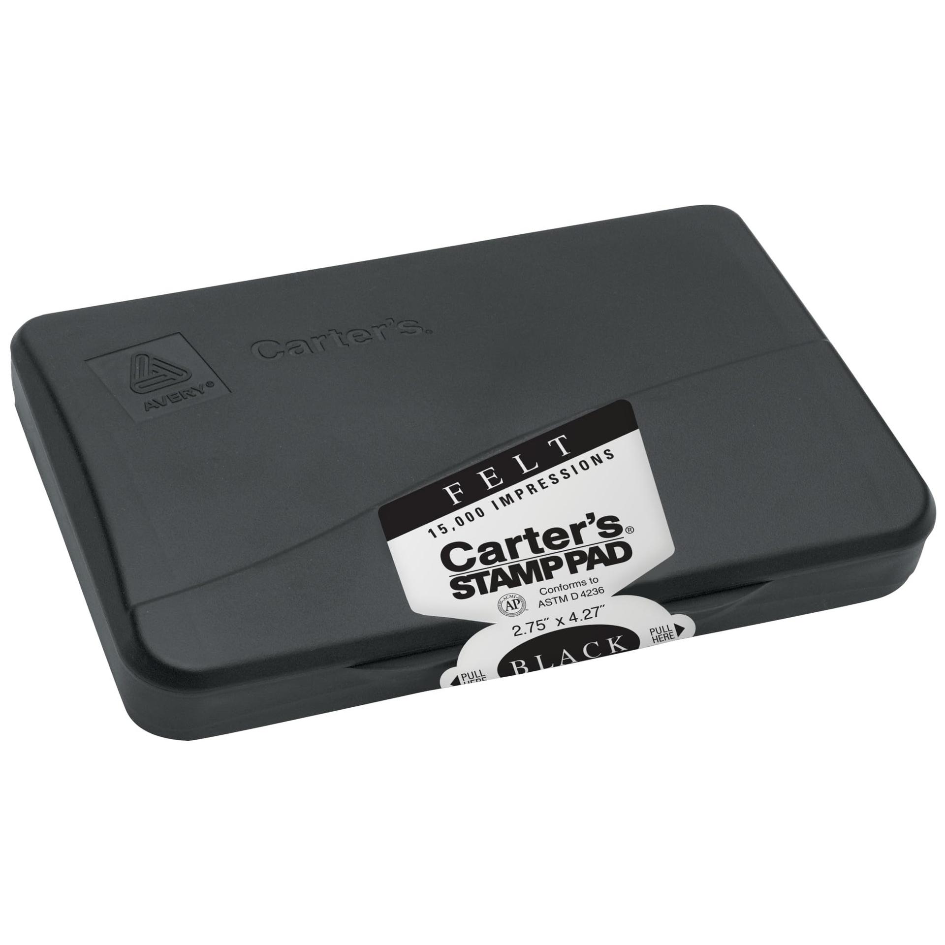 Carter's Felt Stamp Pad, 2.75" x 4.27", 1 Black Ink Pad image