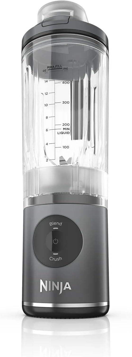 Ninja BC200GY Blast Max Personal Cordless Blender for Smoothies, Frozen Drinks, Ice Crush, 20 oz. Twist & Go Vessel, Gray - Certified Refurbished image