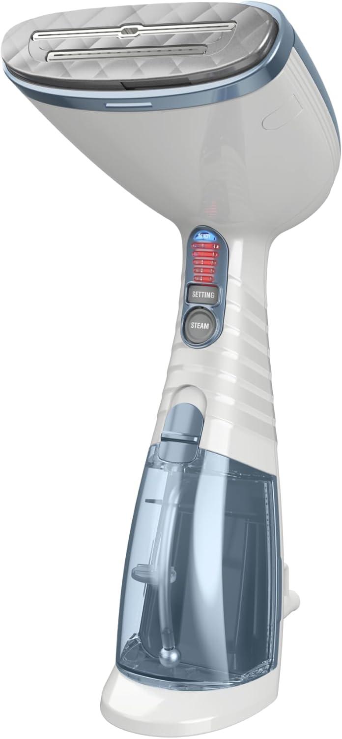 Conair Handheld Garment Steamer for Clothes, Turbo ExtremeSteam 1875W Fabric Clothes Steamers, Hand Steamer for Clothes, Portable Handheld Garment Steamers for Clothes, Handheld Steamer, Blue image