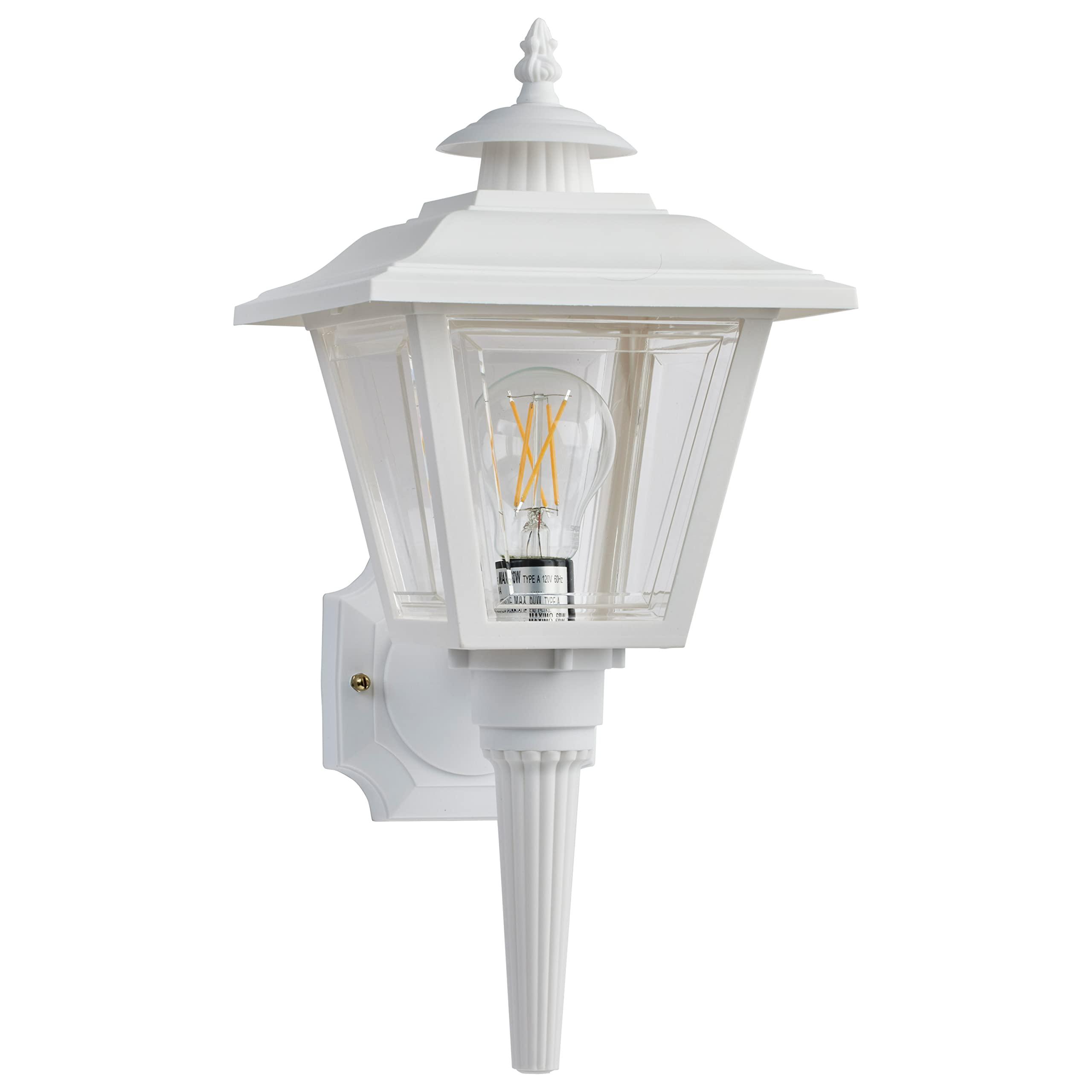 Nuvo SF77/897 Coach Wall Lantern with Acrylic Panels, White image