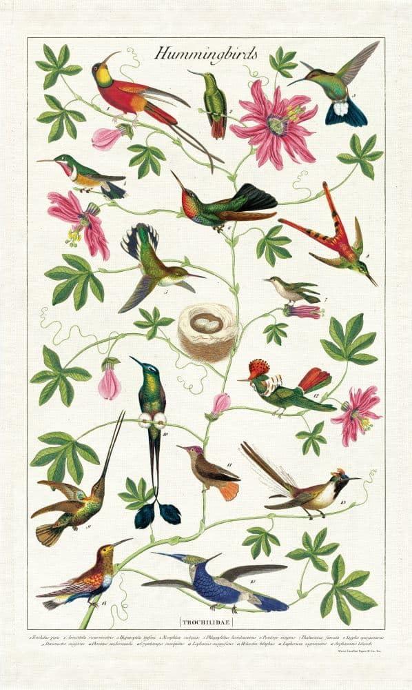 Cavallini & Co., Hummingbirds Vintage Kitchen / Tea Towel image