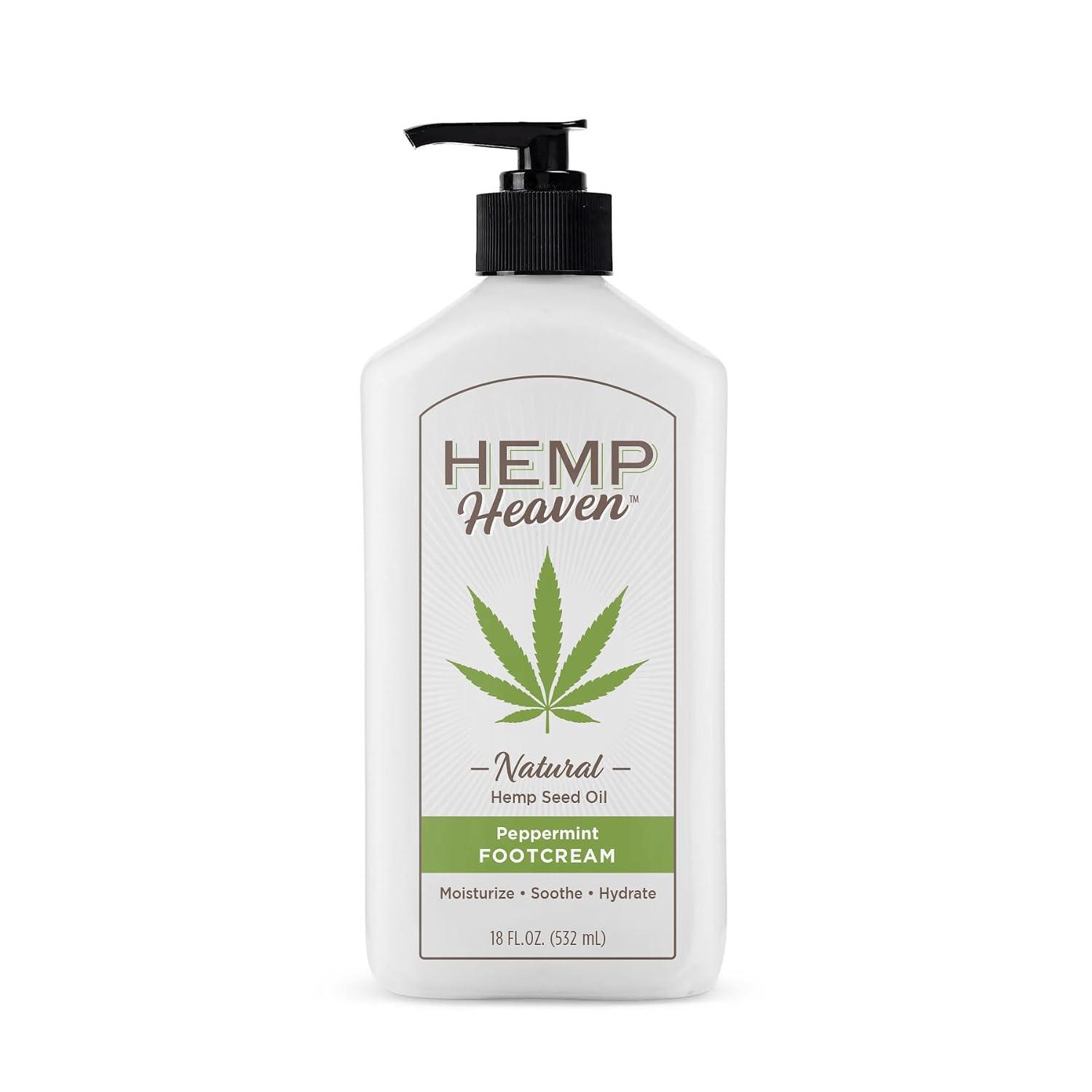 Hemp Foot Cream, Peppermint, 18 oz image