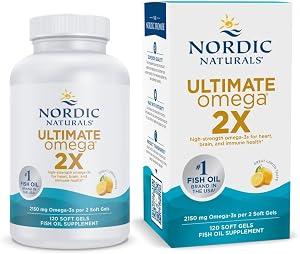 Nordic Naturals Ultimate Omega 2X, 2150mg 120 Softgels, Lemon image