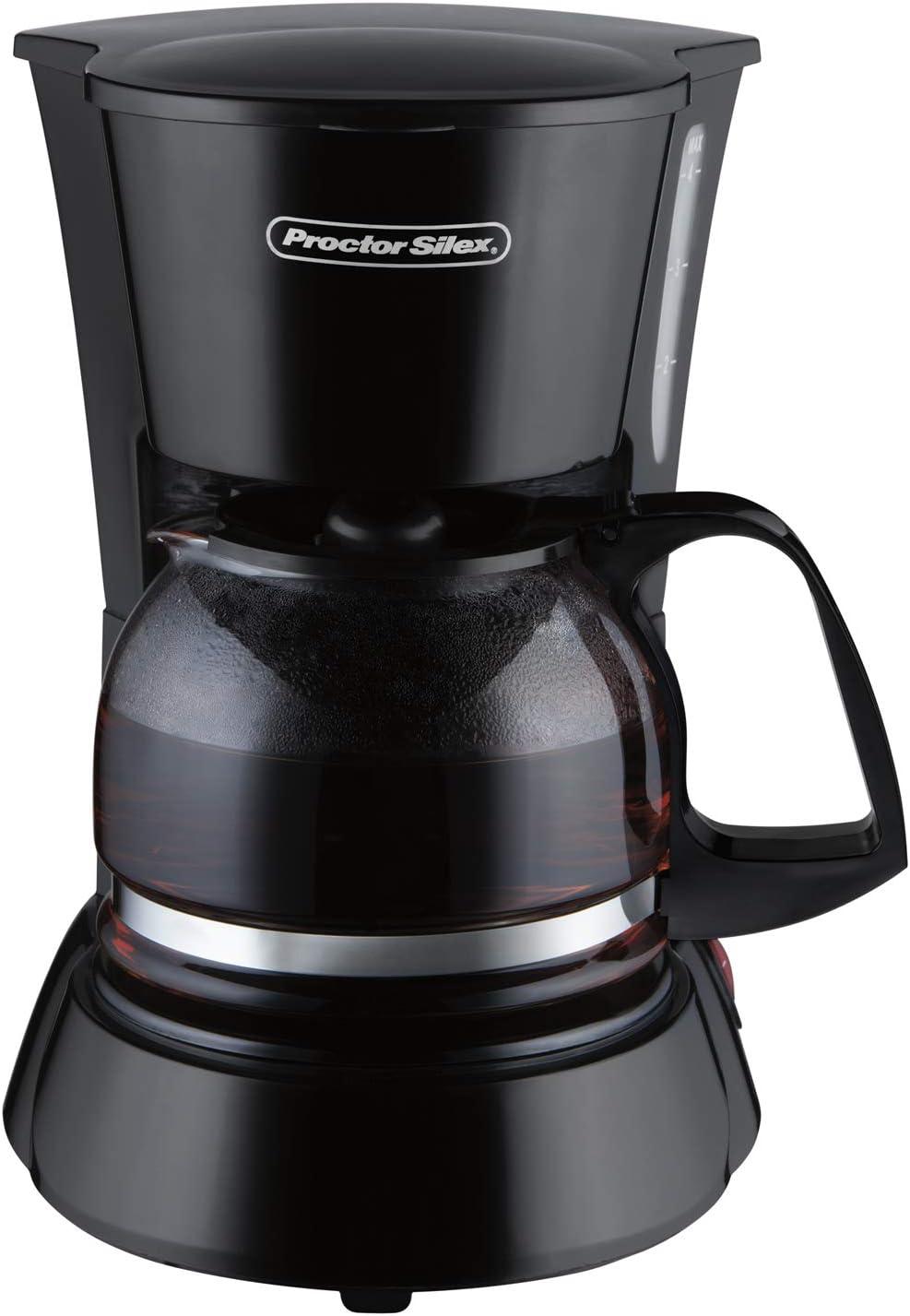 Proctor Silex 48138 4 Cup Coffeemaker, Black image