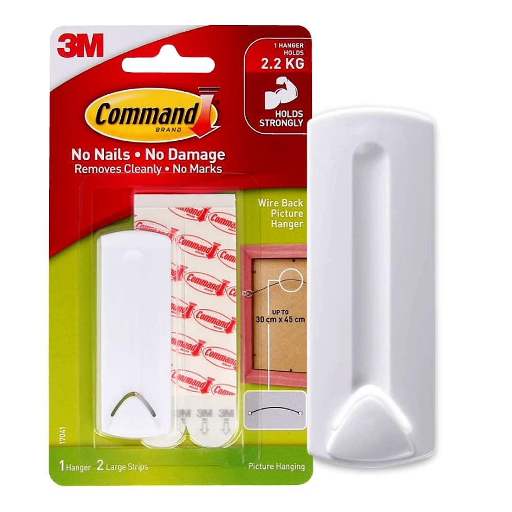 Command Wire-Back Frame Hanger, 5 lb Capacity, Decorate Damage-Free, Indoor Use (17041-ES) image