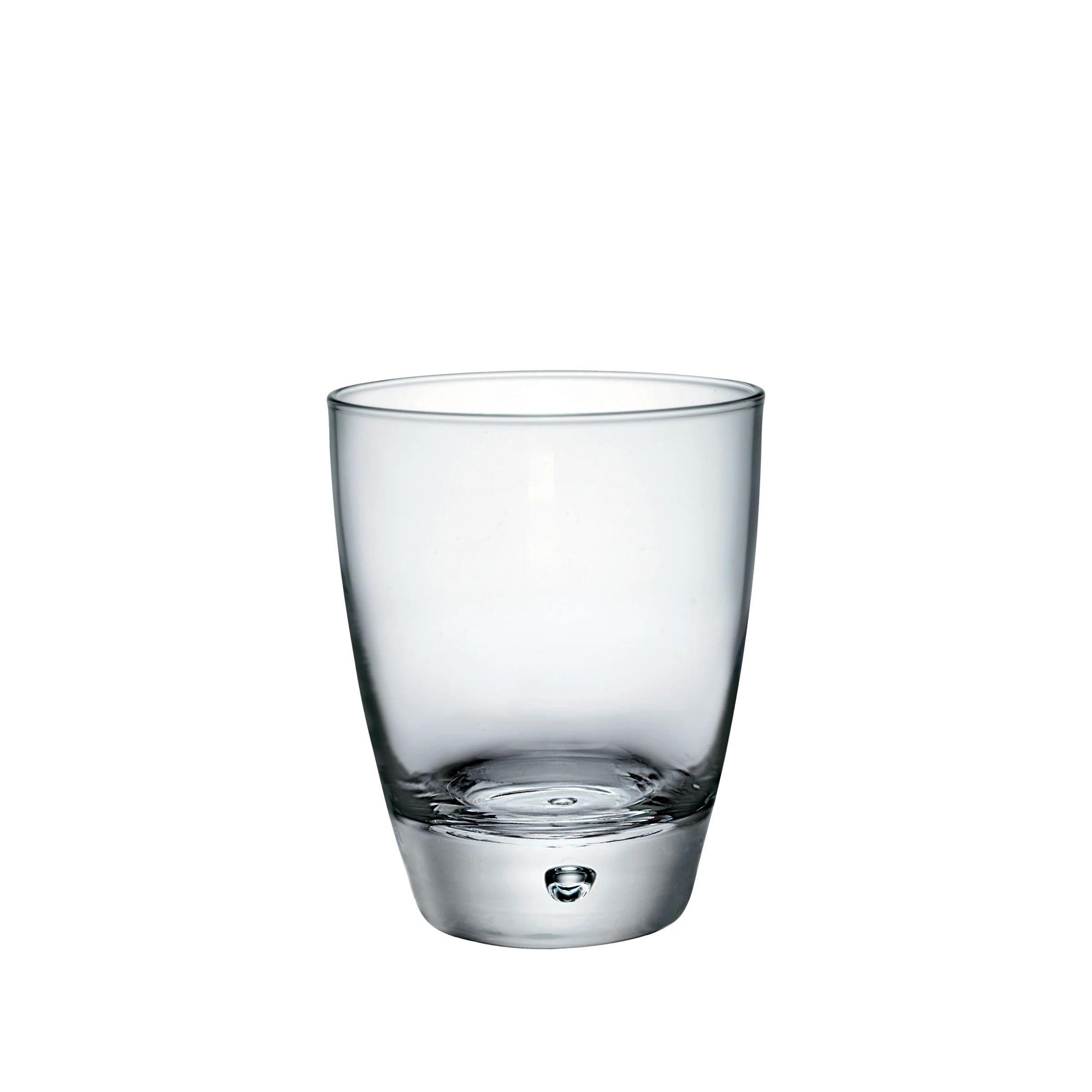 Bormioli Rocco Luna Set Of 4 Double Old Fashioned Glasses, 11.5 Oz. Clear Crystal Glassware, Dishwasher Safe, Made In Italy image