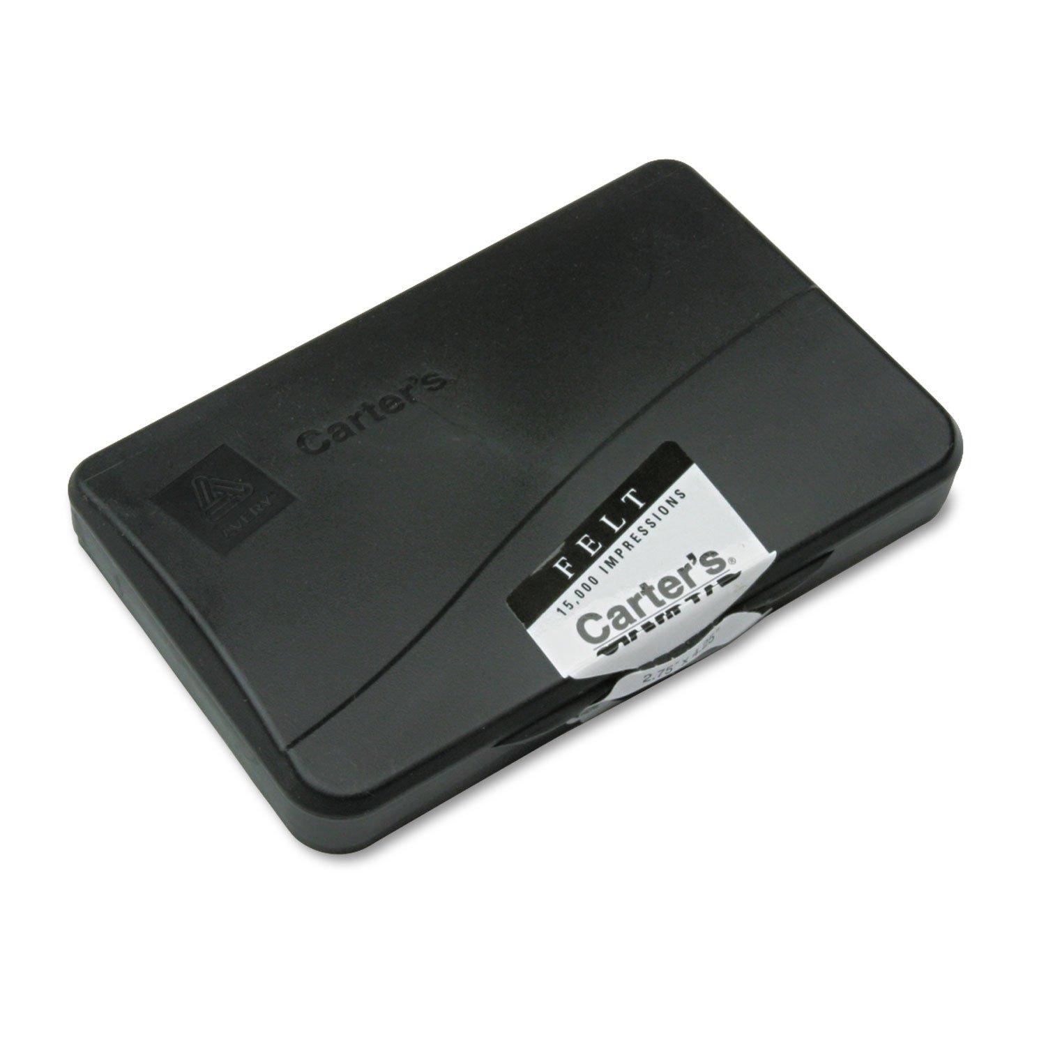 Pre-Inked Felt Stamp Pad, 4.2"5x 2.75", Black image