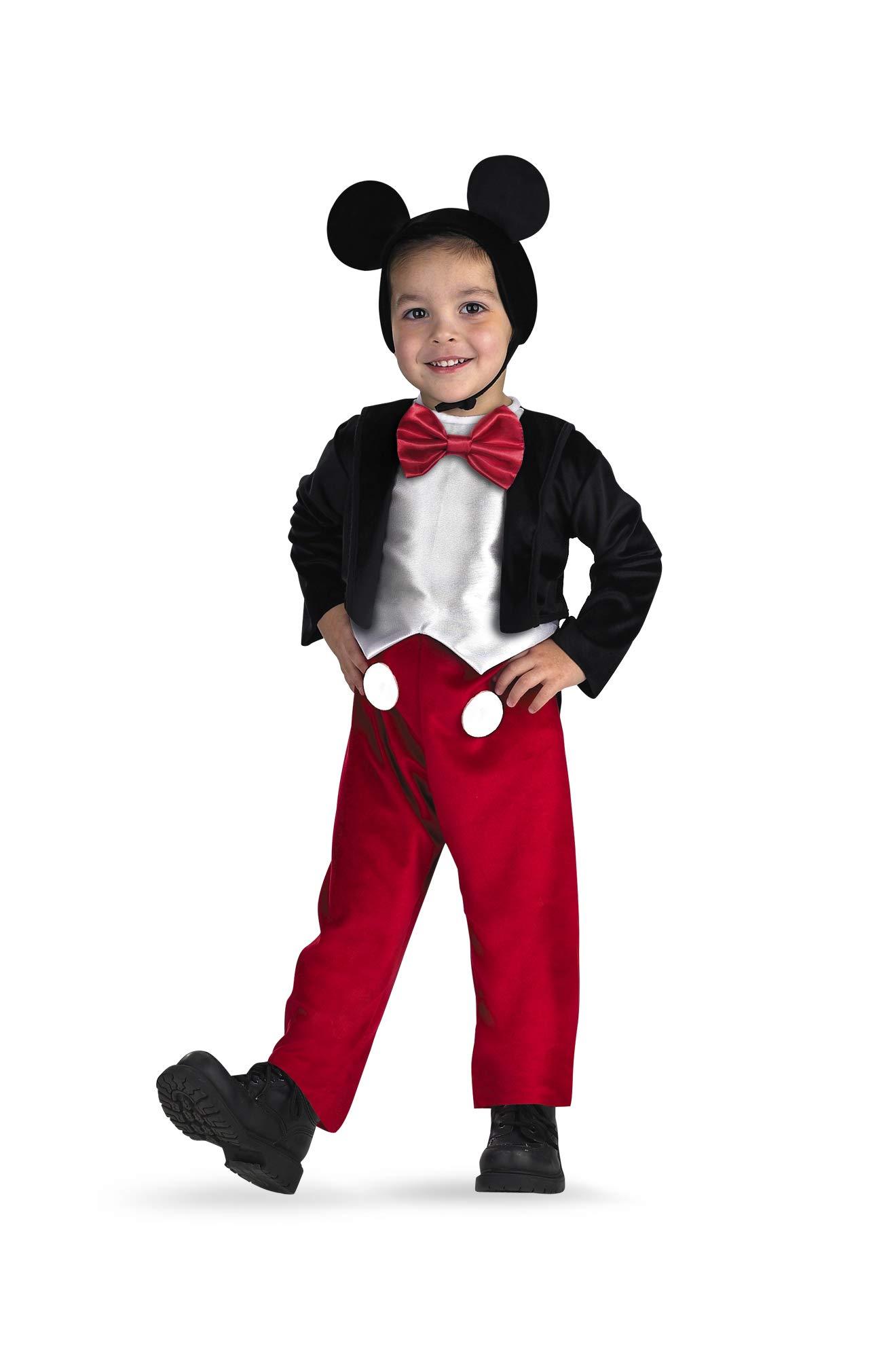 Disguise Deluxe Kids Dinsey Mickey Mouse Costume, Size S (4-6)