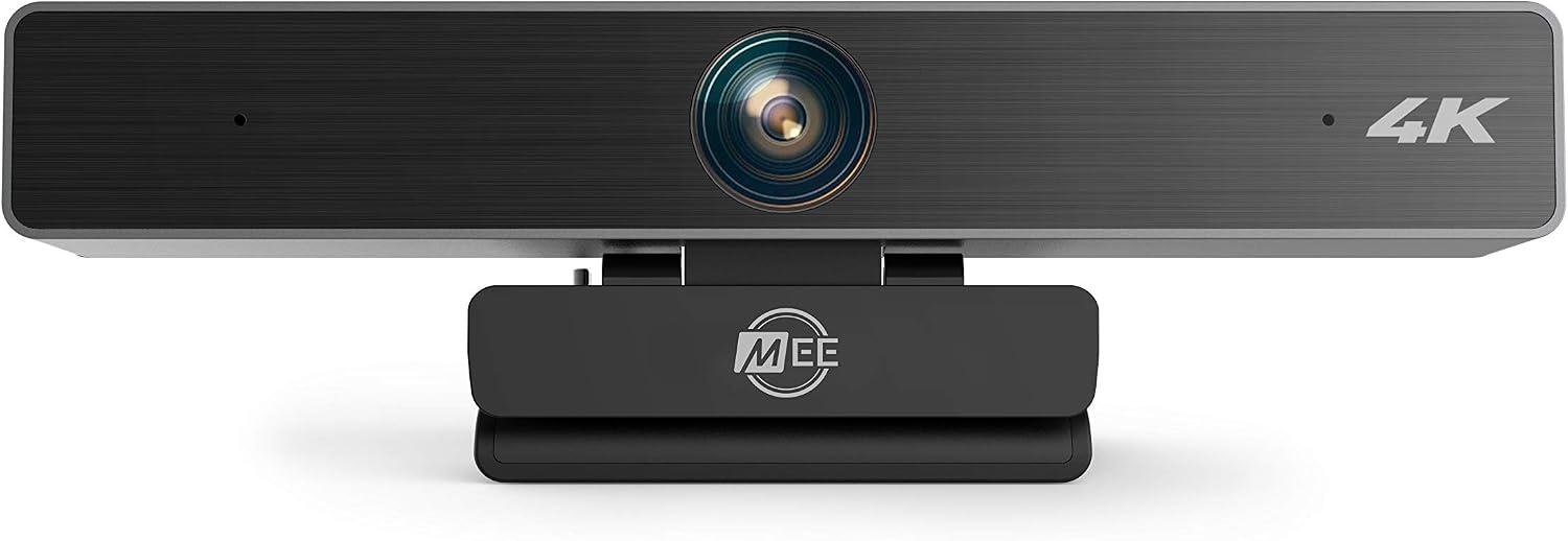 MEE Audio C11Z 4K Ultra HD Webcam with ANC Microphones, 4X Digital Zoom, Low Light Correction, Wide Angle Lens and Privacy Cover for Zoom Video Conferencing on Computer PC Mac Laptop Desktop image