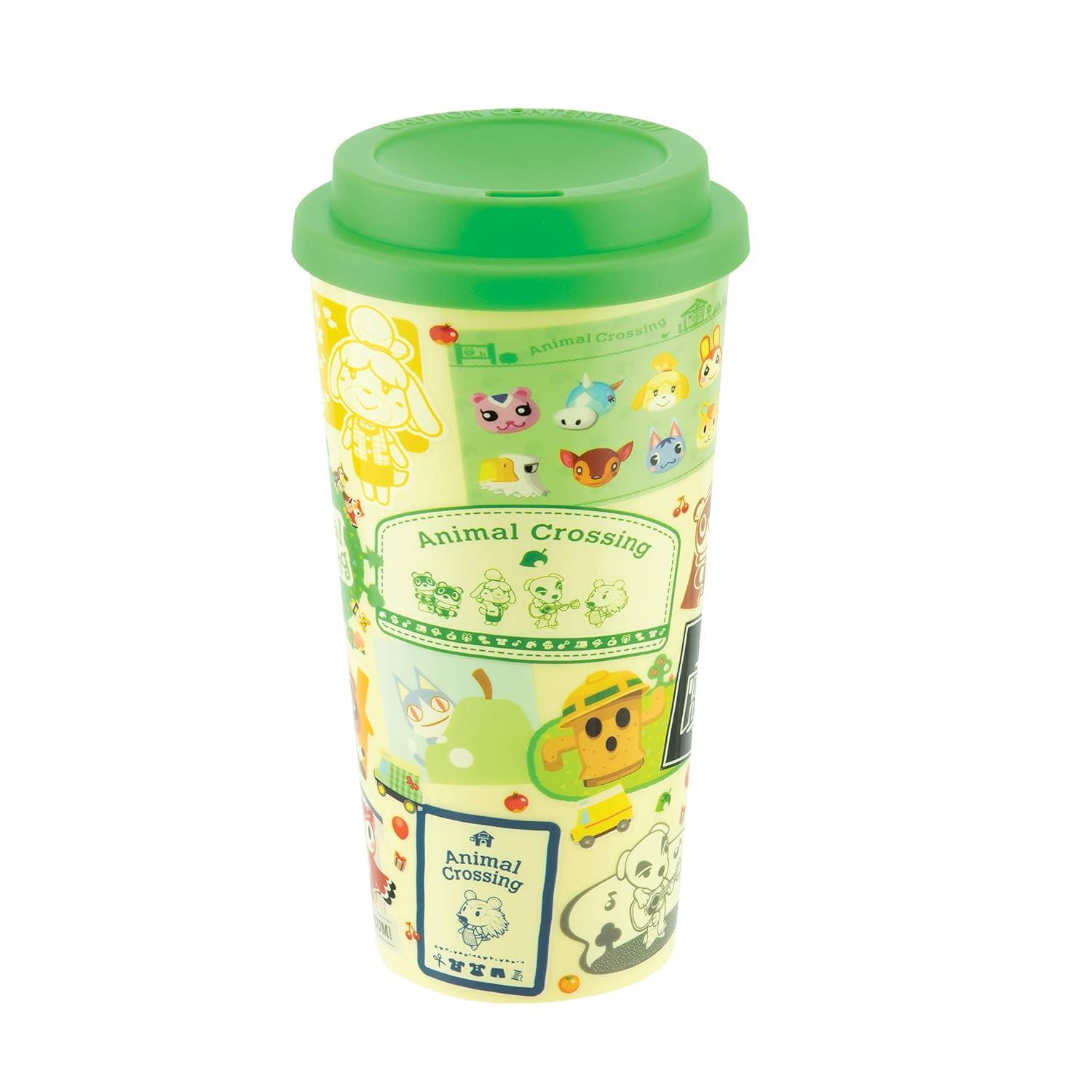 Paladone PP7723NN Animal Crossing Travel Mug Officially Licensed Merchandise, Plastic, Multicolour,350 ml image