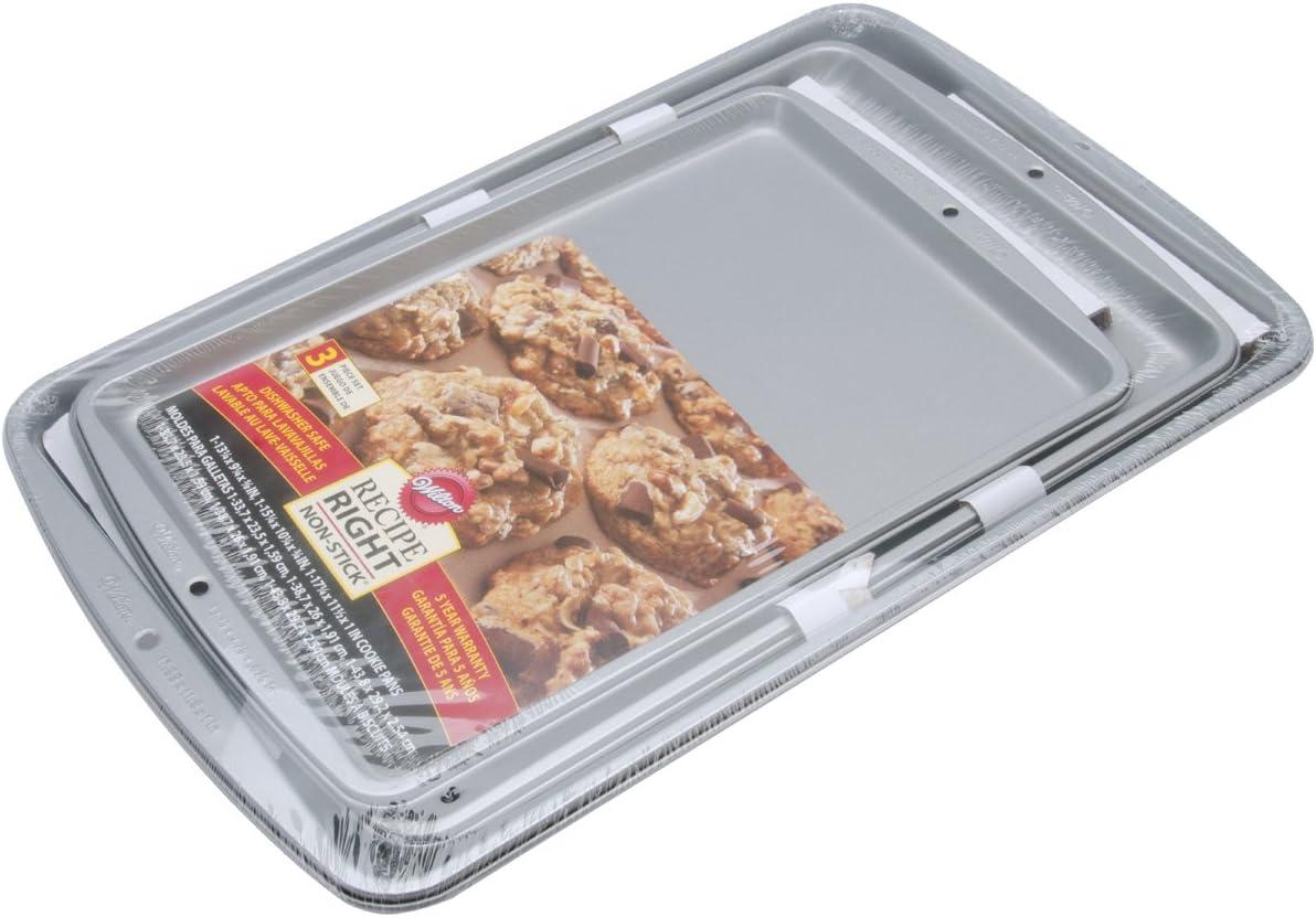 Wilton Recipe Right 3 Piece Cookie Pan Set, Standard Packaging image