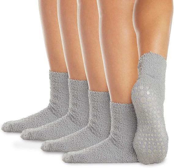 LA ACTIVE Non Slip Yoga Grip Socks - Barre Ballet Pilates Athletic Socks for Men and Women image