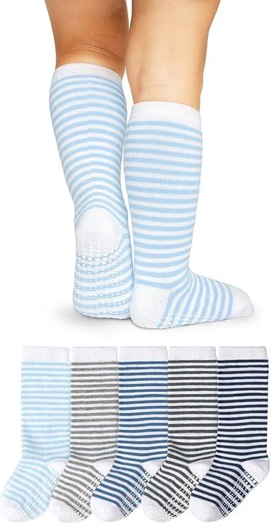 Girls Knee High Socks Cozy Warm Cotton Uniform Sports Socks for Baby Toddlers Kids Dress Socks image