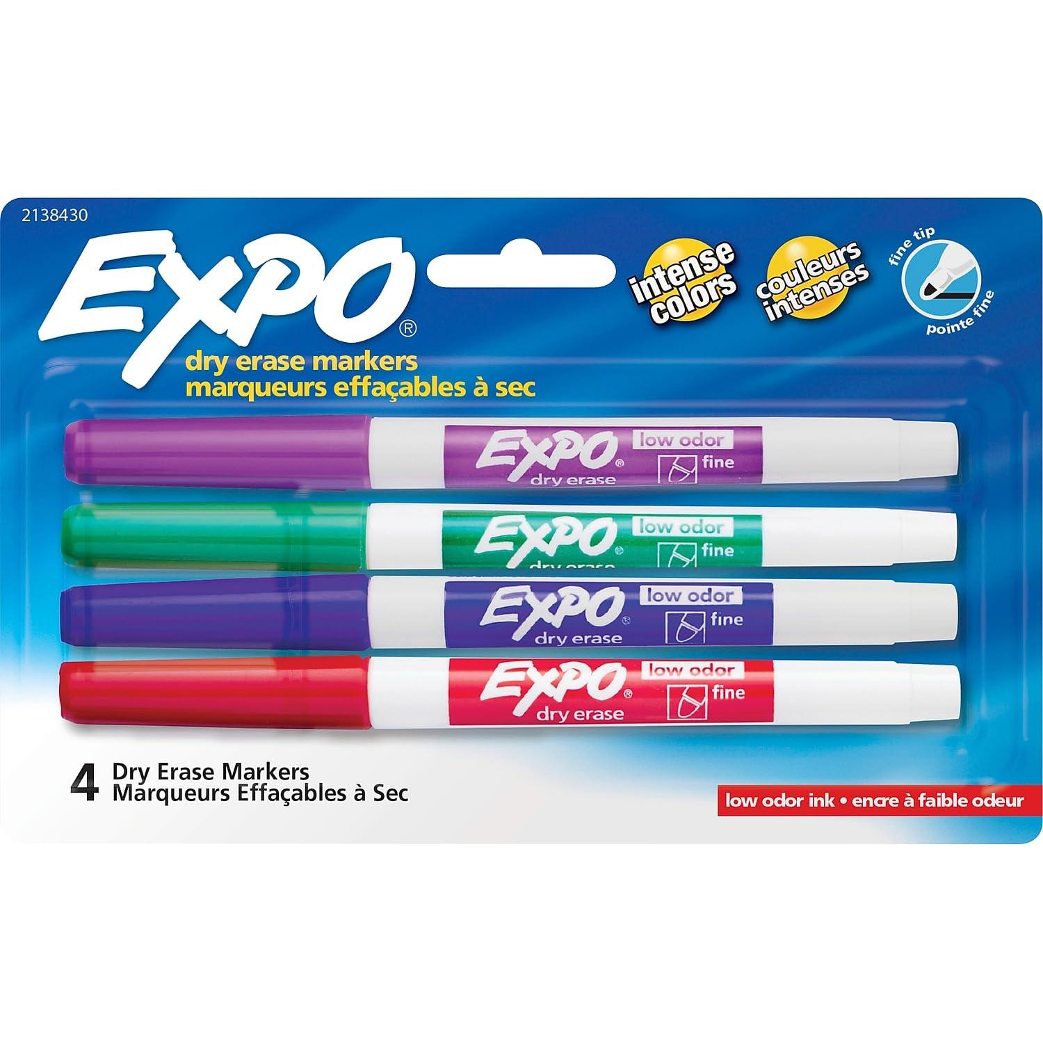 Expo Low-Odor Dry Erase Fine Tip Markers image