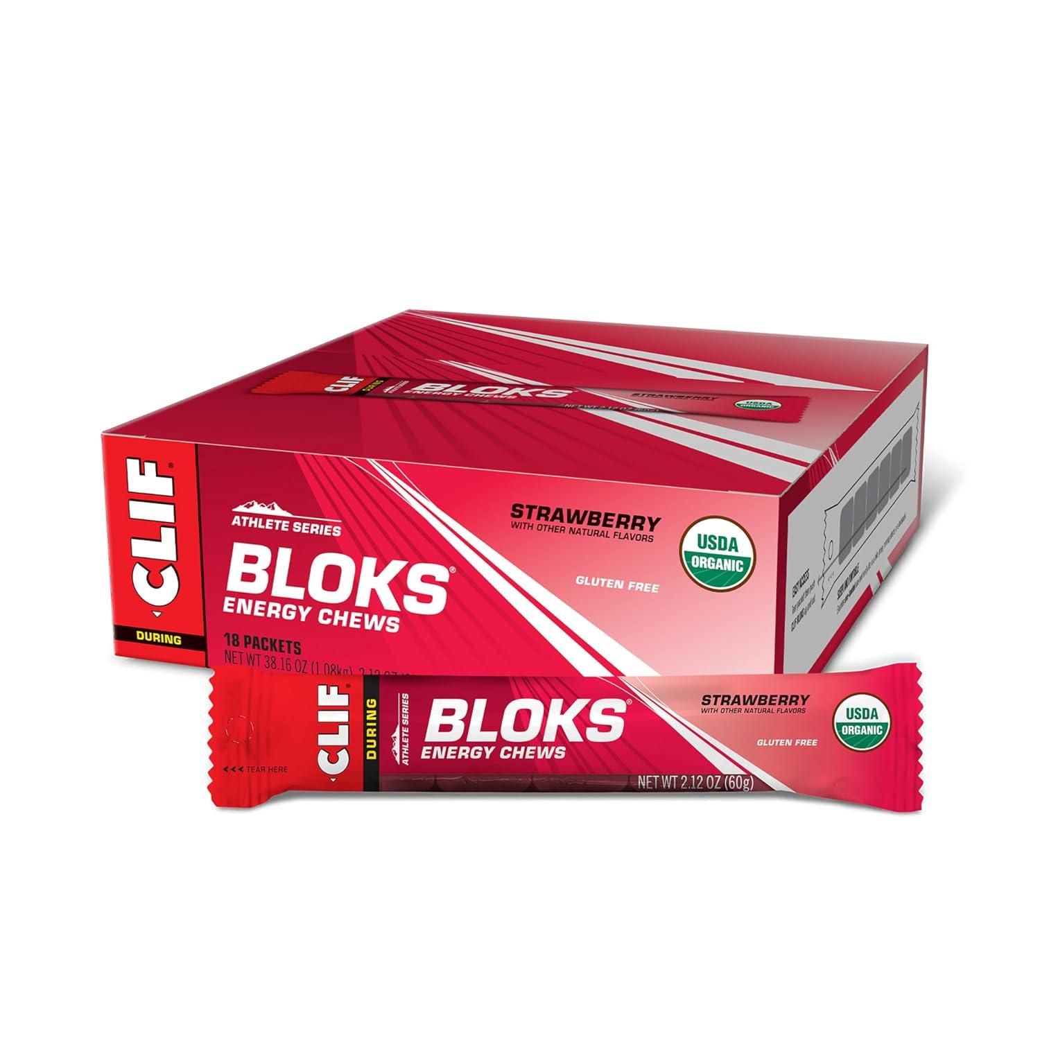 CLIF BLOKS Energy Chews, Strawberry Flavor, 18 Packs image