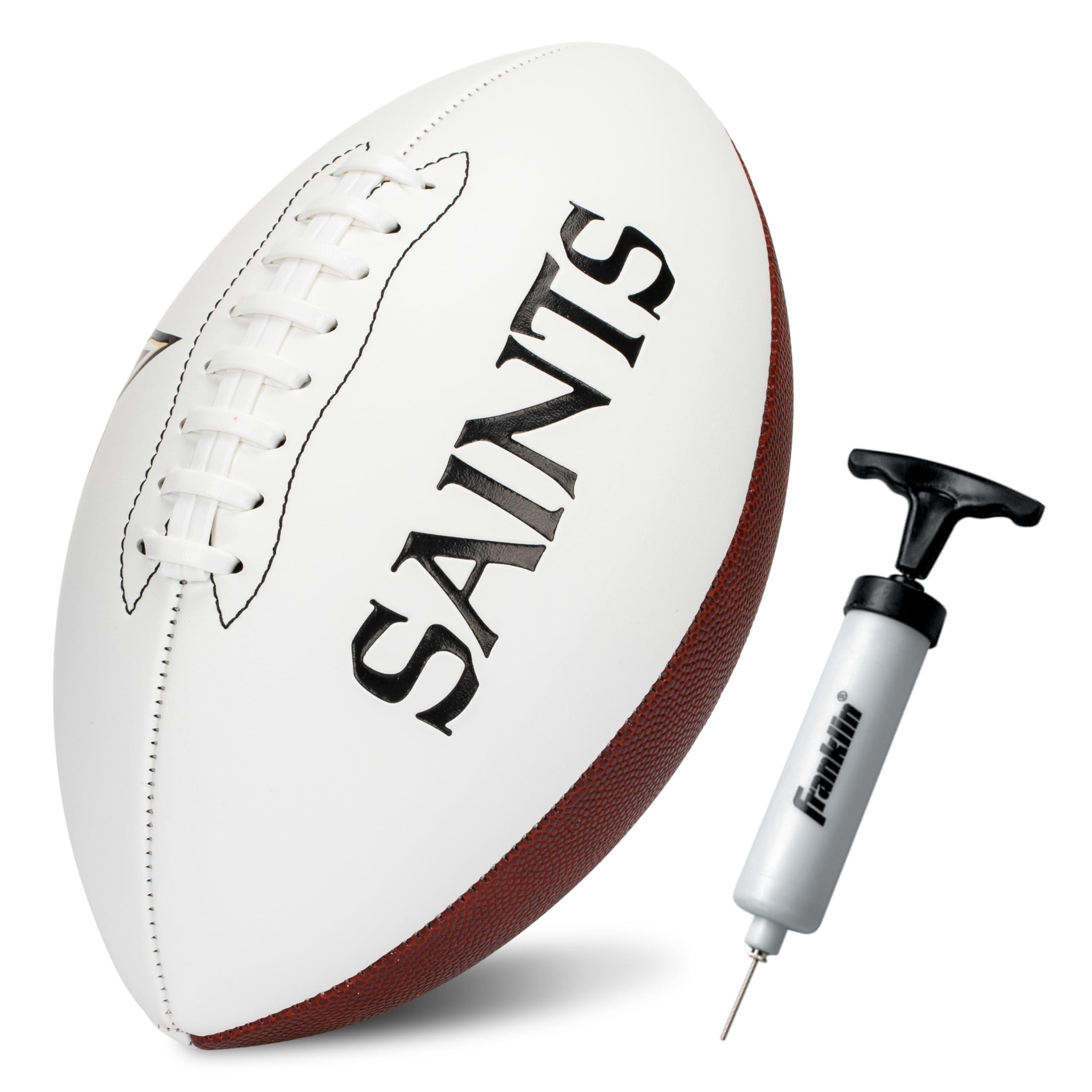 Franklin Sports NFL Autograph Football - Official Size White Panel Souvenir Football for Autographs + Signatures - NFL Team Fan Shop Memorabilia (B0CF7FVL5Y)
