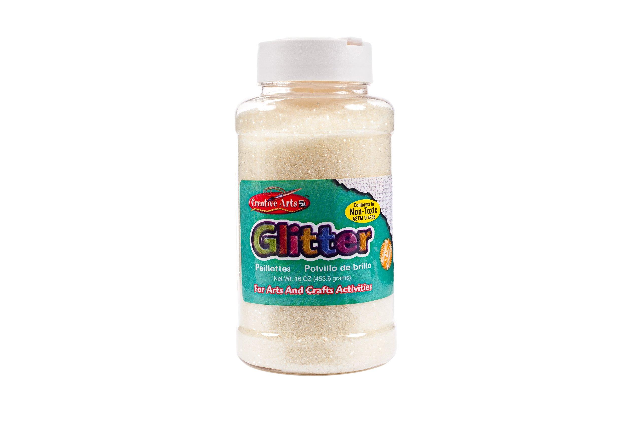 Creative Arts by Charles Leonard Glitter, 16 Ounce Bottle, Clear (41110) image