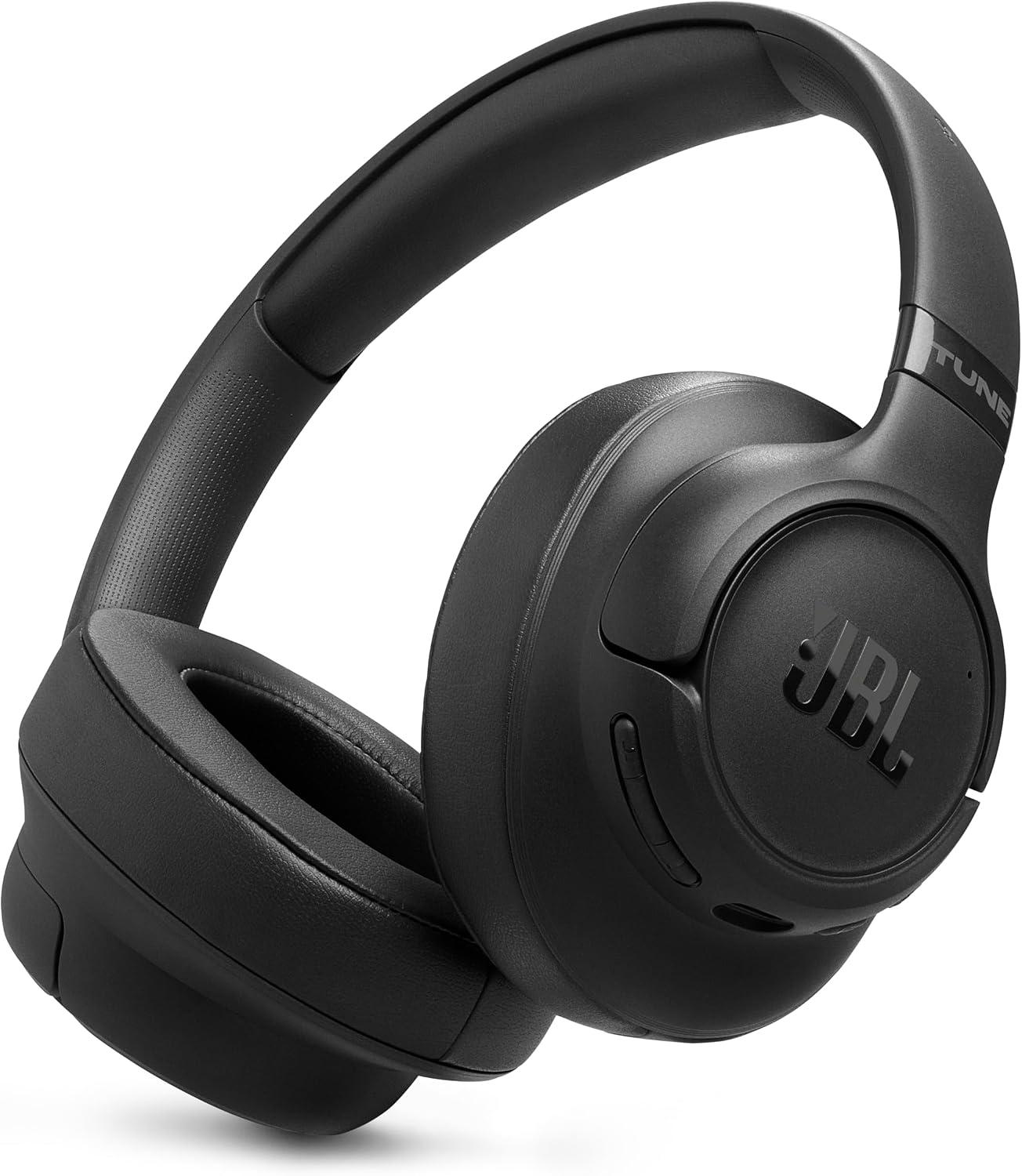 JBL Tune 780NC - Wireless Over-Ear Adaptive Noise Cancelling Headphones with Powerful Hi-Res JBL Pure Bass Sound and Spatial Sound, with Up to 76 Hours of Battery Life, Plus Speed Charge (Black) image
