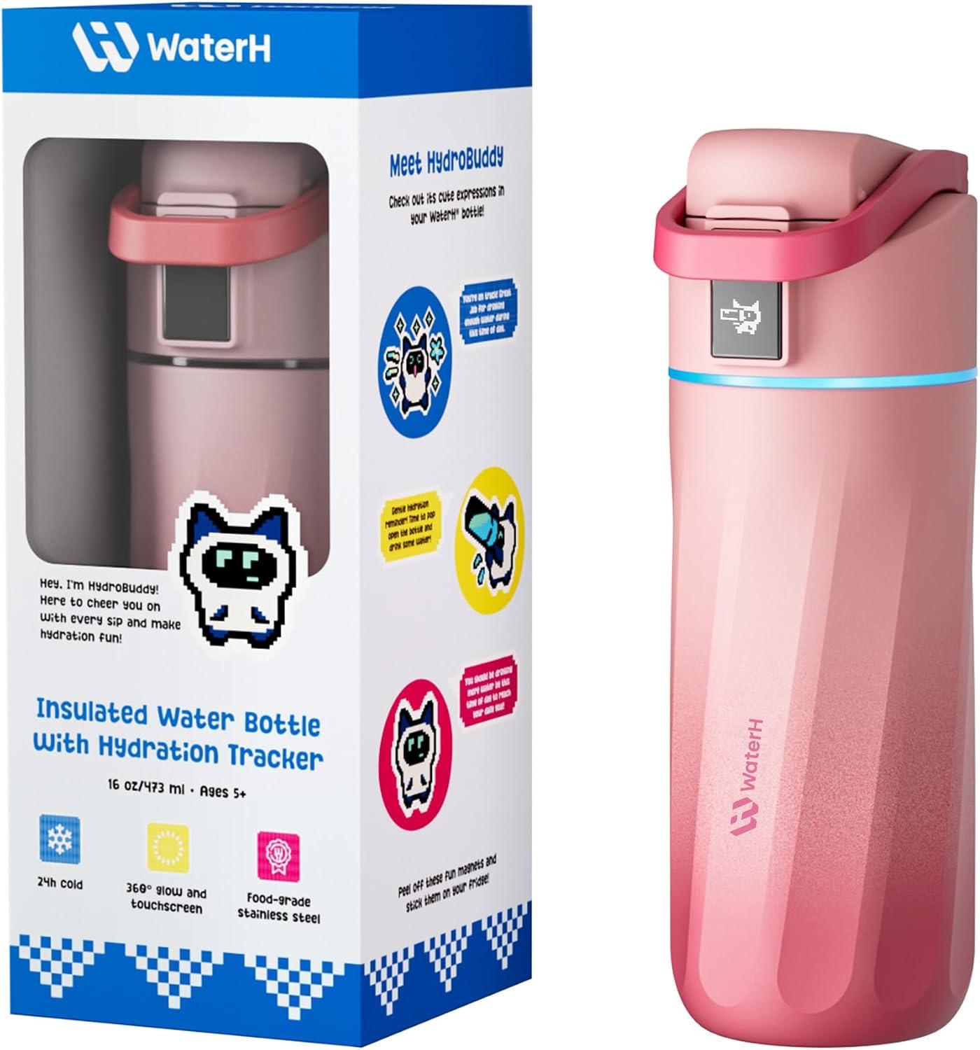 WATERH BOOST Kids Smart Water Bottle with Reminder & Tracker, 16oz image