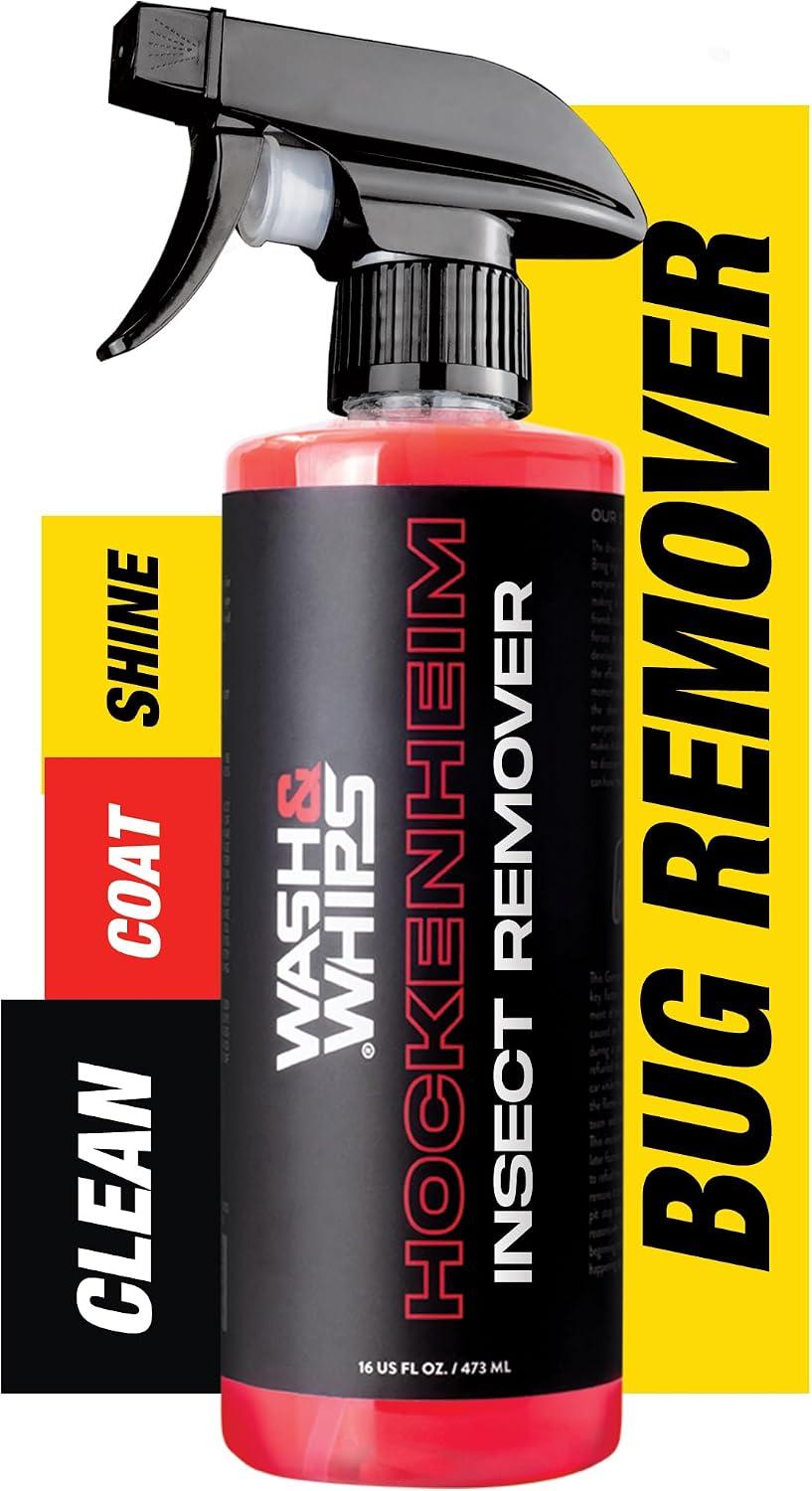 WASH&WHIPS Hockenheim Bug Remover - for Dead Insects, Droppings and Grease for Car Detailing, RVs, Trailers, Boats, Professional Strength Dissolves without Scratching, 16 fl oz image