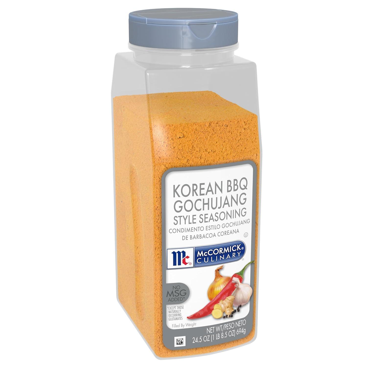 McCormick Culinary Seasoning, Korean BBQ Gochujang Style, No MSG Added, Gluten Free, For Culinary & Professional Kitchens, 24.5 oz image
