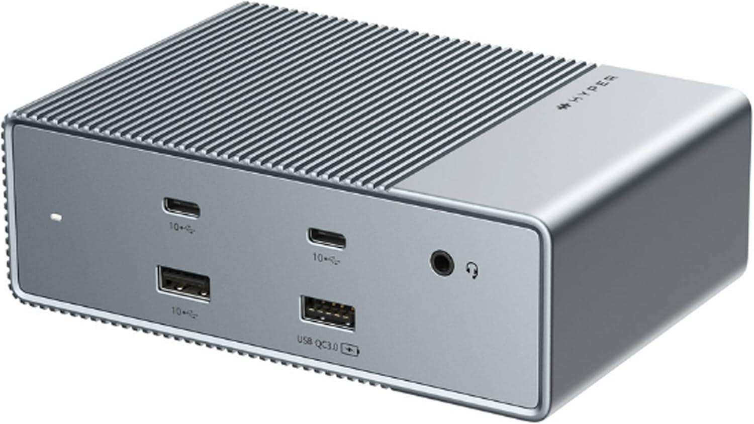 HyperDrive USB-C & Thunderbolt 4 GEN2 15-in-1 Docking Station for MacBook, iPad, PC - HDMI or DP, Up to 3 Extended Displays, High-Speed USB Data Transfer image