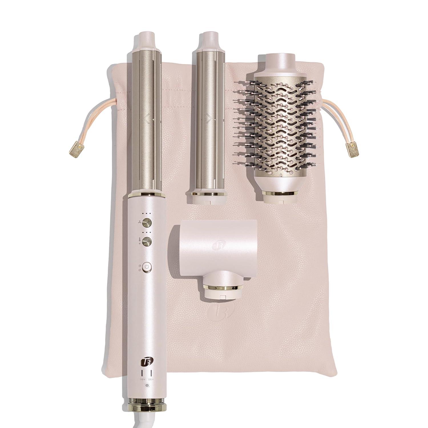 Aire 360 Ceramic Dual Voltage Air Styler Blowout Kit with Curling Attachments, Oval Brush & Drying Concentrator | Fast, Healthy Blowouts and Long-Lasting Curls | for All Hair Types image