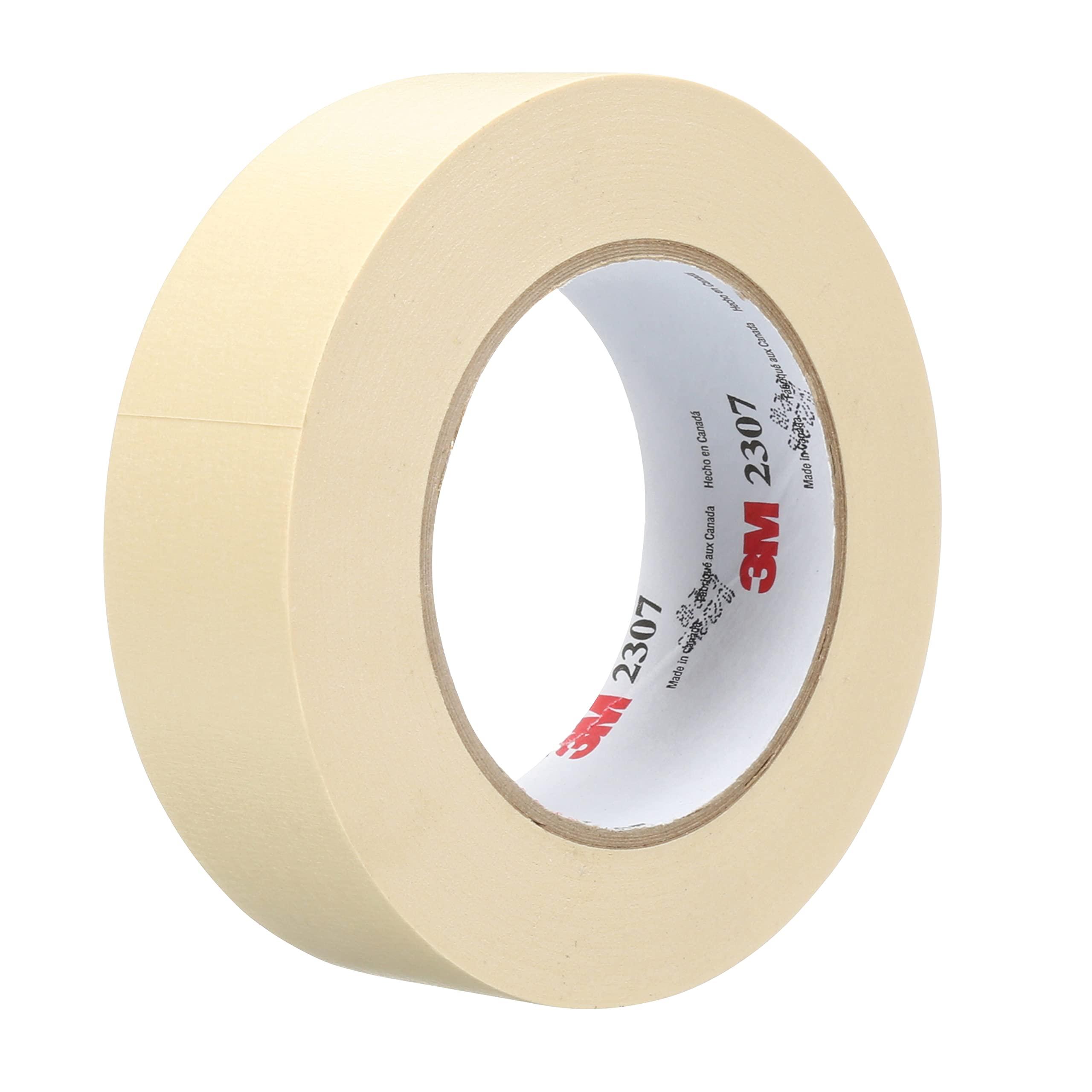 3M Masking Tape 2307, Tan Color, 24 mm x 55 m, 5.2 mil, 1 Roll image
