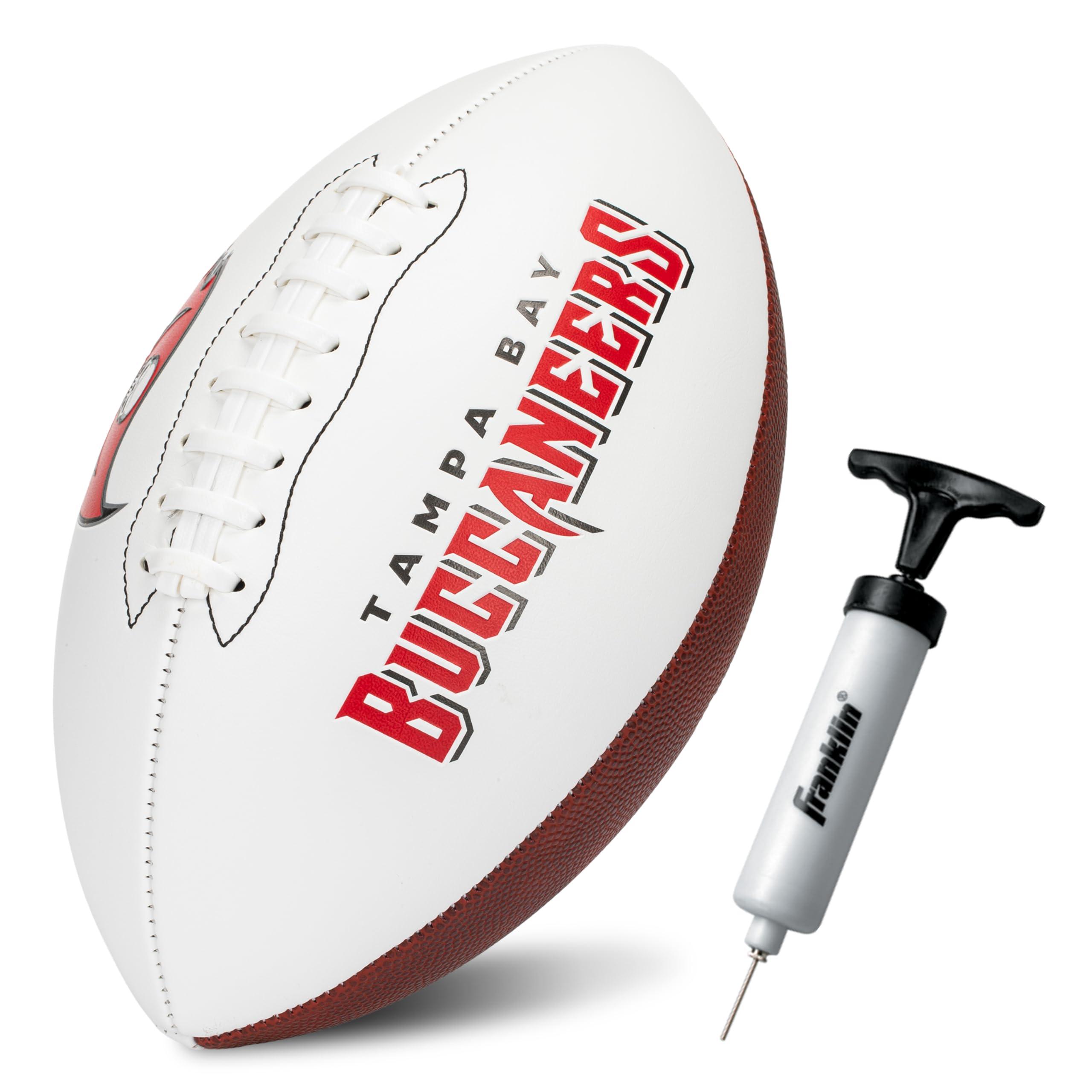Franklin Sports NFL Autograph Football - Official Size White Panel Souvenir Football for Autographs + Signatures - NFL Team Fan Shop Memorabilia (B0CF7YH3KX)