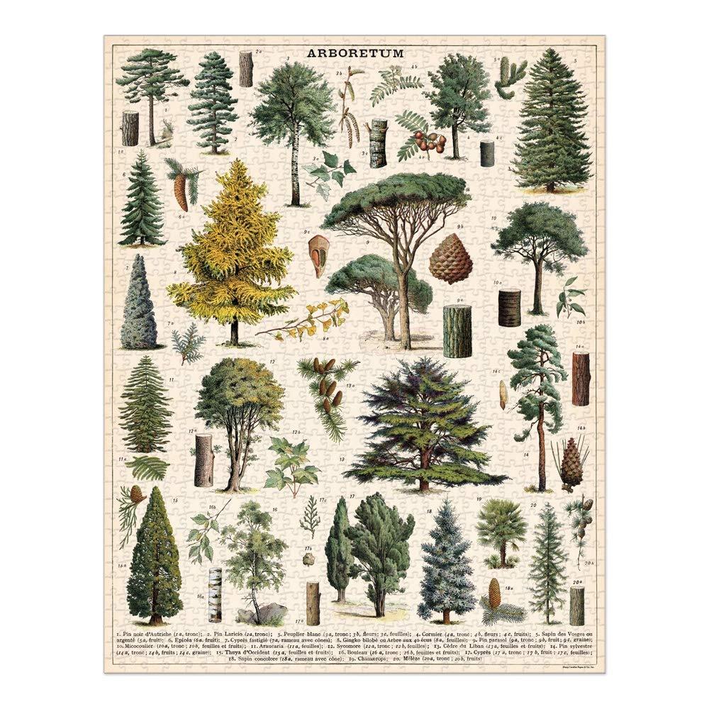 Cavallini Papers & Co. Arboretum 1,000 Piece Puzzle, Multi image