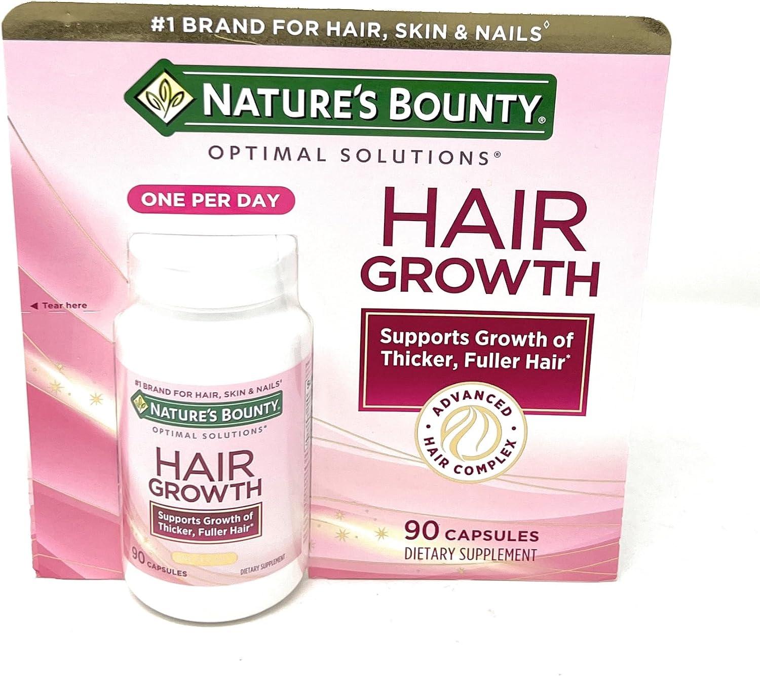 Nature's Bounty Hair Growth Supplement - 90 Caps image
